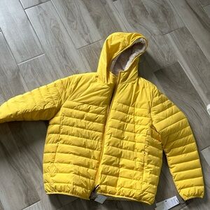 Calvin Klein Mens Hooded Puffer Jacket XL Sorona Aura Warmth Factor 7 Degrees